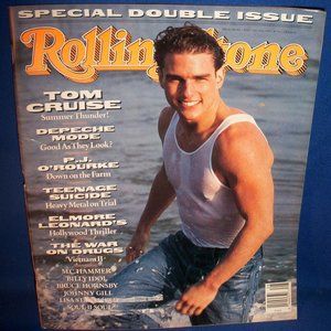 Vintage Rolling Stone Magazine, Double Issue #582/583, July 12 1990, Tom Cruise